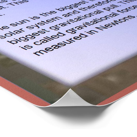 Wetenschap, Zwaartekracht Poster (Hoek)