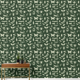 Wetenschappelijk Antiek insecten insectencrème Behang