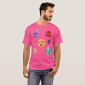 Wetenschappelijk Astronoom Outer Space Science Kin T-shirt (Voorkant volledig)