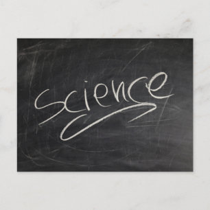 WETENSCHAPPELIJK BLACKBOARD CHALK ACHTERGRONDSLAG BRIEFKAART
