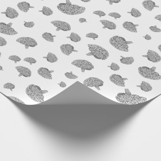 Wetenschappelijk brein cadeaupapier (Hoek)
