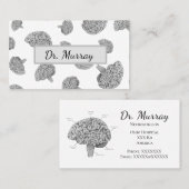 Wetenschappelijk brein visitekaartje (Voorkant / Achterkant)