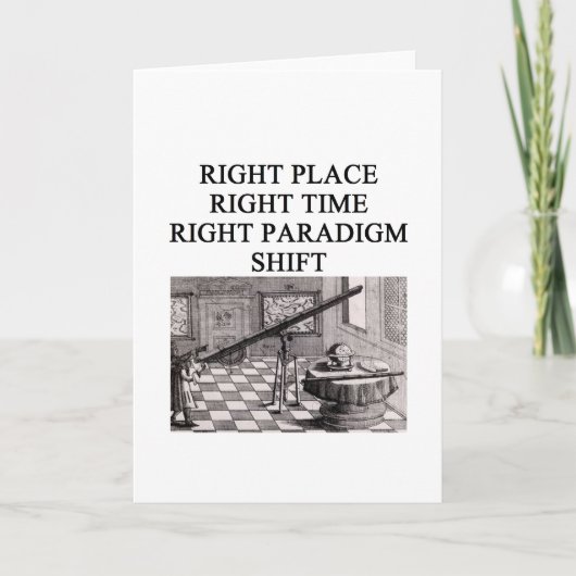 wetenschappelijk eurekaogenblik kaart (Voorkant)