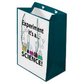 Wetenschappelijk Experiment Het is een Wetenschap Medium Cadeauzakje (Achterkant Gekanteld)