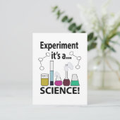 Wetenschappelijk Experiment Het is Wetenschap Briefkaart (Staand voorkant)