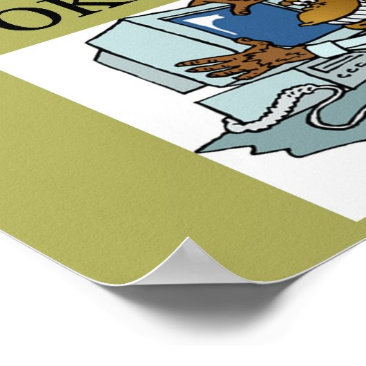 wetenschappelijk gibberisch poster (Hoek)