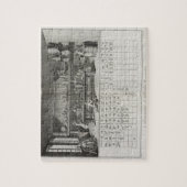 Wetenschappelijk laboratorium en tabel van chemisc legpuzzel (Verticaal)