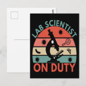 WETENSCHAPPELIJK LABORATORIUM - MEDISCH LABOWETENS BRIEFKAART (Voorkant / Achterkant)