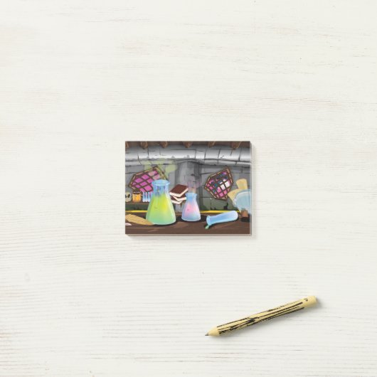 Wetenschappelijk Laboratorium Post-it® Notes (Op bureau)