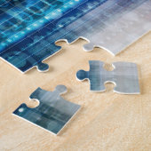 Wetenschappelijk onderzoek en genetische DNA-weten Legpuzzel (Zijkant)