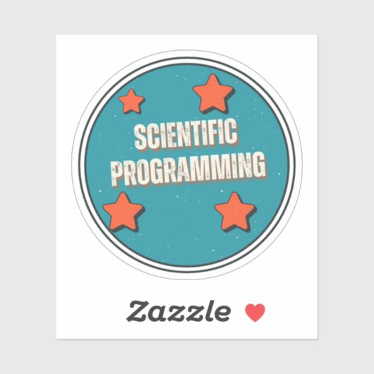 Wetenschappelijk programmeren sticker (Vel)