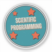Wetenschappelijk programmeren sticker (Voorkant)