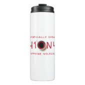 Wetenschappelijk sprekende cafeïne-moleculaire for thermosbeker (Voorkant)