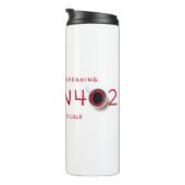 Wetenschappelijk sprekende cafeïne-moleculaire for thermosbeker (Geroteerd rechts)