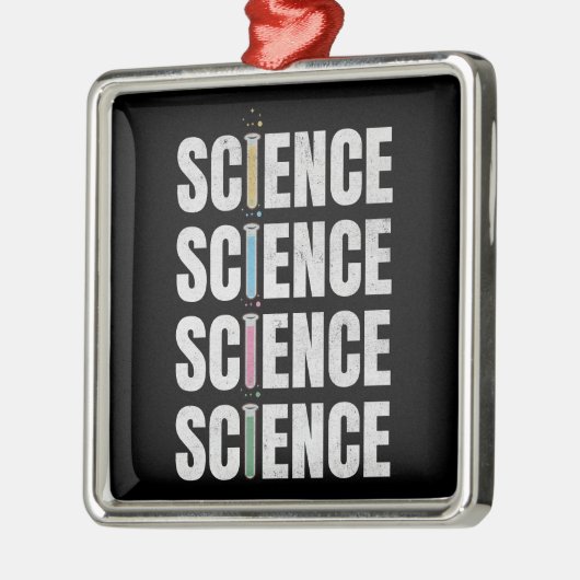 Wetenschappelijk tekstontwerp metalen ornament (Links)