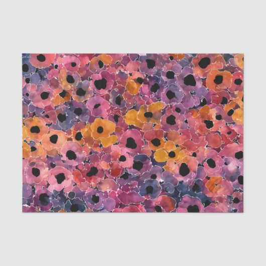 Wetenschappelijke abstracte kunst: Bloom inktvlekp Tissuepapier (Voorkant)