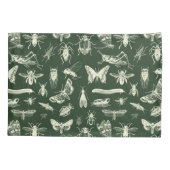 Wetenschappelijke Antiek bugs Insects Cream and Gr Kussensloop (Achterkant)