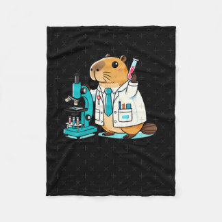 Wetenschappelijke capibara-experimenten in het lab fleece deken