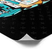 Wetenschappelijke capibara-experimenten in het lab poster (Hoek)