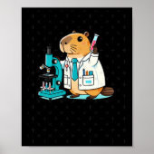Wetenschappelijke capibara-experimenten in het lab poster (Voorkant)