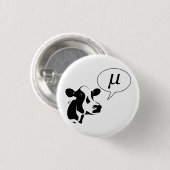Wetenschappelijke Cow Goes Mu Ronde Button 3,2 Cm (Voorkant /achterkant)