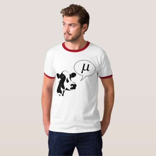 Wetenschappelijke Cow Goes Mu T-shirt (Voorkant volledig)