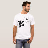 Wetenschappelijke Cow Goes Mu T-shirt (Voorkant volledig)