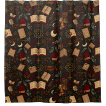 Wetenschappelijke donkere academische douchegordij