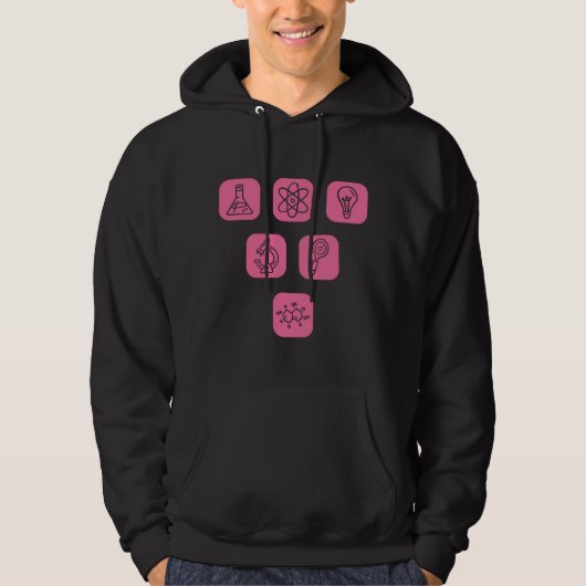 Wetenschappelijke Elementen Items Hoodie (Voorkant)