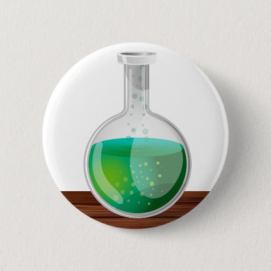 wetenschappelijke Flask Ronde Button 5,7 Cm (Voorkant)