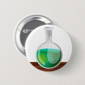 wetenschappelijke Flask Ronde Button 5,7 Cm (Voorkant /achterkant)