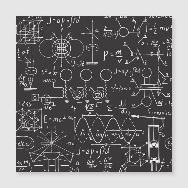 Wetenschappelijke formules: Chalkboard Calculation (Voorkant)