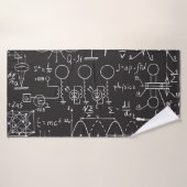 Wetenschappelijke formules: Chalkboard Calculation Badhanddoek (Badhanddoek)