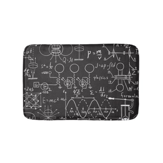 Wetenschappelijke formules: Chalkboard Calculation Badmat (Voorkant)