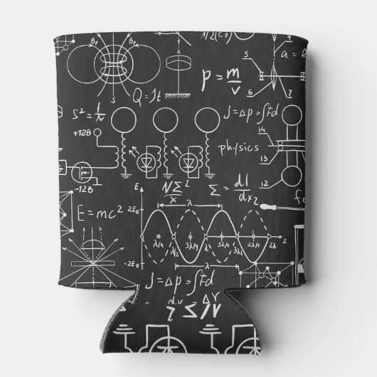 Wetenschappelijke formules: Chalkboard Calculation Blikjeskoeler (Achterkant)