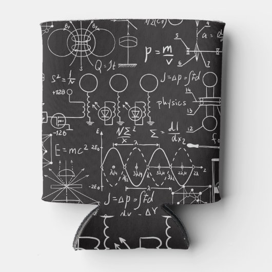 Wetenschappelijke formules: Chalkboard Calculation Blikjeskoeler (Voorkant)