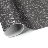 Wetenschappelijke formules: Chalkboard Calculation Cadeaupapier (Rol Hoek)