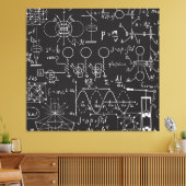 Wetenschappelijke formules: Chalkboard Calculation Canvas Afdruk (Insitu (Woonkamer))