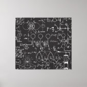 Wetenschappelijke formules: Chalkboard Calculation Canvas Afdruk (Voorkant)