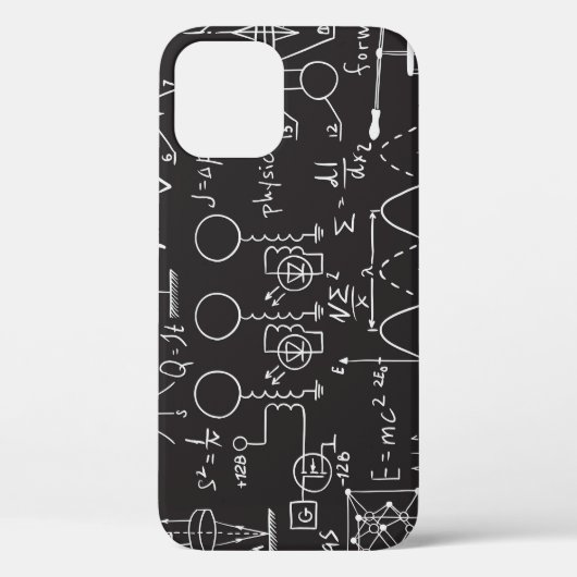 Wetenschappelijke formules: Chalkboard Calculation Case-Mate iPhone Case (Achterkant)
