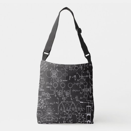 Wetenschappelijke formules: Chalkboard Calculation Crossbody Tas (Voorkant)