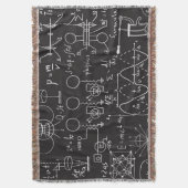 Wetenschappelijke formules: Chalkboard Calculation Deken (Voorkant Verticaal)