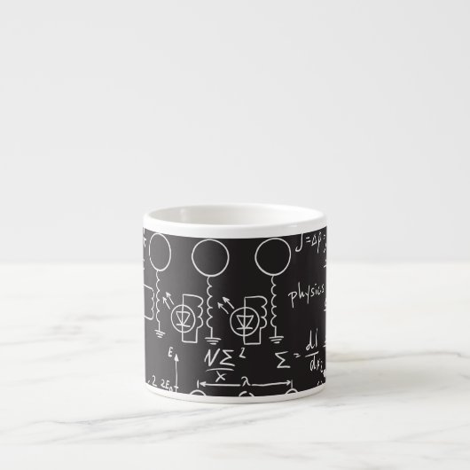 Wetenschappelijke formules: Chalkboard Calculation Espresso Kop (Voorkant)