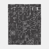Wetenschappelijke formules: Chalkboard Calculation Fleece Deken (Voorkant)