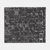 Wetenschappelijke formules: Chalkboard Calculation Fleece Deken (Voorkant (Horizontaal))