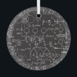 Wetenschappelijke formules: Chalkboard Calculation Glas Ornament<br><div class="desc">Fysische formules,  grafieken en wetenschappelijke berekeningen op krijtbord.  handgetekend illustratielaboratorium naadloos patroon Merge kunst en wetenschap in een labthema patroon van illustraties op krijtbord. Krijtbordvergelijkingen vloeien,  wetenschap in elke lijn. natuurkunde,  natuurkunde,  gelijkstelling,  tekening,  krijt,  wiskunde,  symbool,  decoratief,  wetenschap,  code,  patroon,  krijtbord,  achtergrond,  illustratie,  decor,  onderwijs,  groen,  lijn,  naadloos</div>