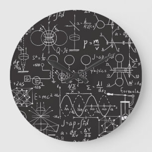 Wetenschappelijke formules: Chalkboard Calculation Grote Klok