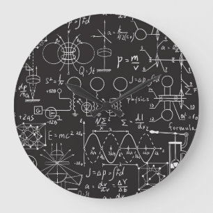 Wetenschappelijke formules: Chalkboard Calculation Grote Klok