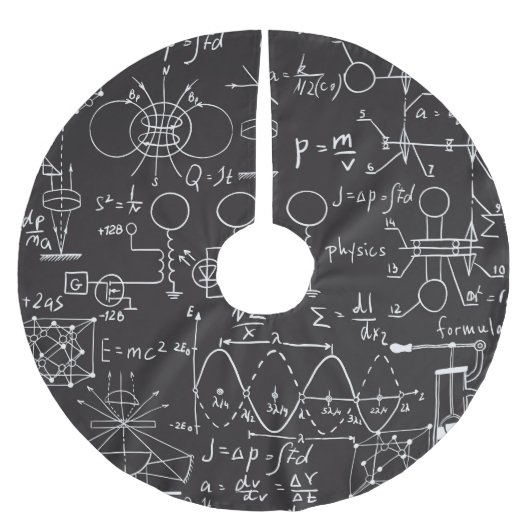 Wetenschappelijke formules: Chalkboard Calculation Kerstboom Rok (Voorkant)