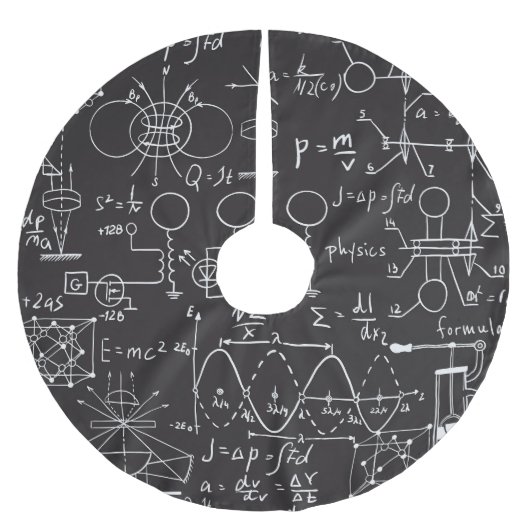 Wetenschappelijke formules: Chalkboard Calculation Kerstboom Rok (Voorkant)